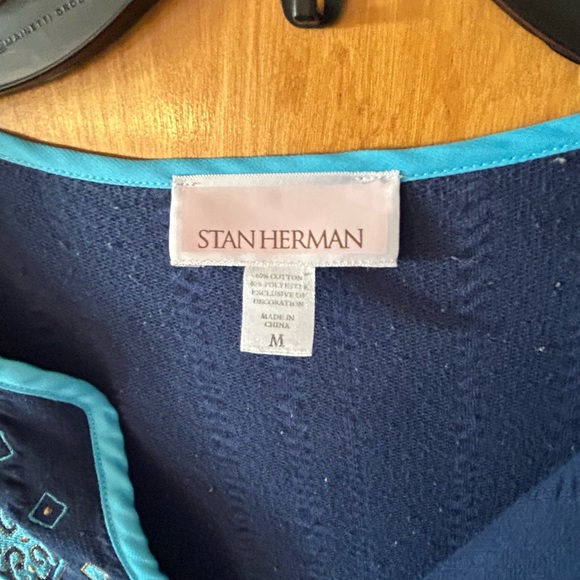 Women’s Stan Herman size medium lightweight robe – half zip-excellent condition - Picture 4 of 4